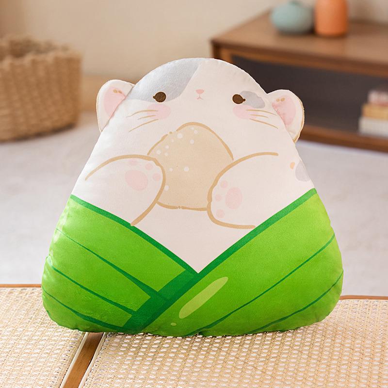 Dragon Boat Festival Zongzi Throw Pillow Simulation Creative Doll Throw Pillow Plush Toy Company Holiday Activities Gifts Plus Logo