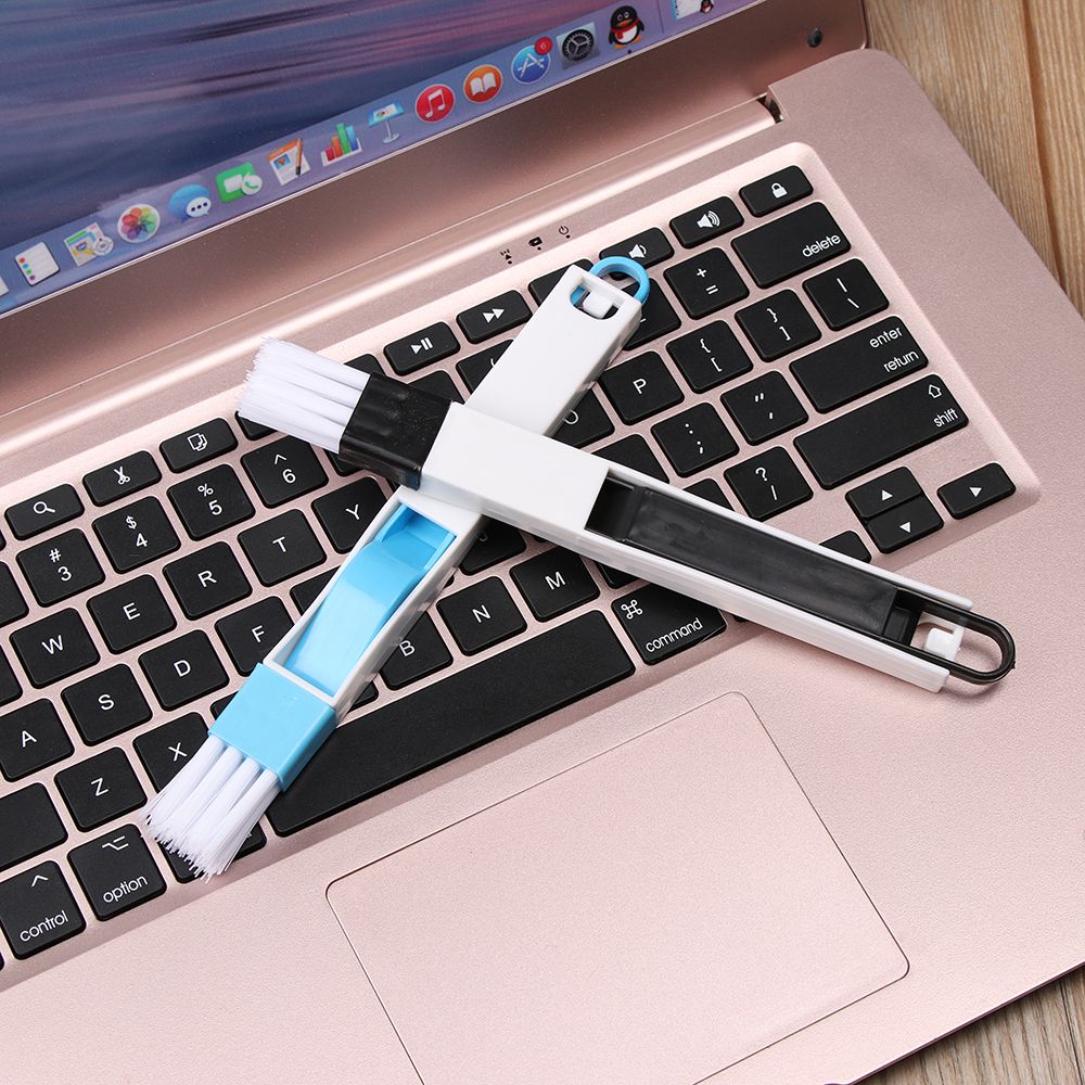 Crevice Kitchen Bathroom Household  Home 2 In 1 Desk Set Keyboard Brush Grooves Cleaning Tool