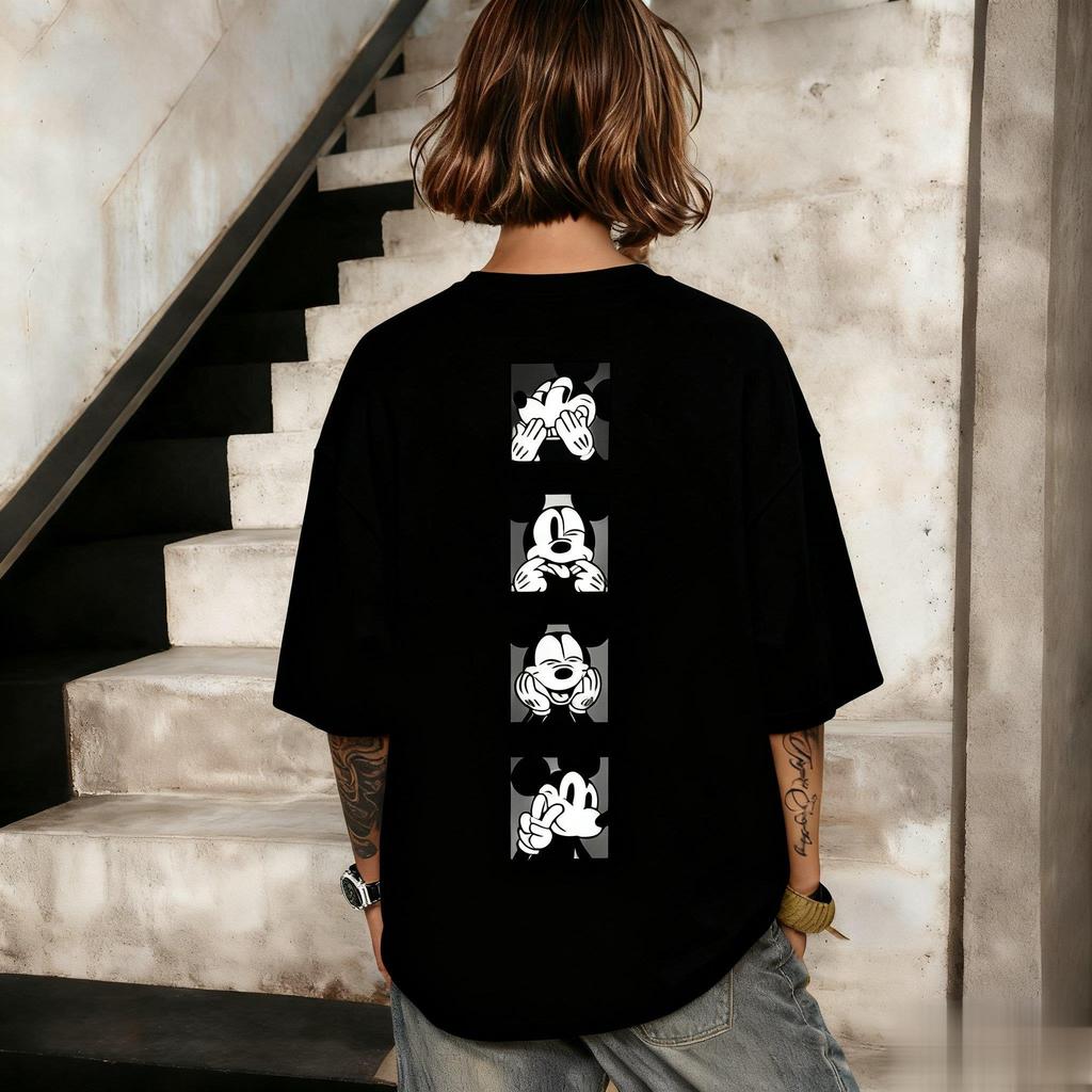 Mickey Mouse Graphic Tshirt Men Women Short Sleeve Graphic Tee New Summer Streetwear Oversized Casual Top Disney Cartoon Vintage