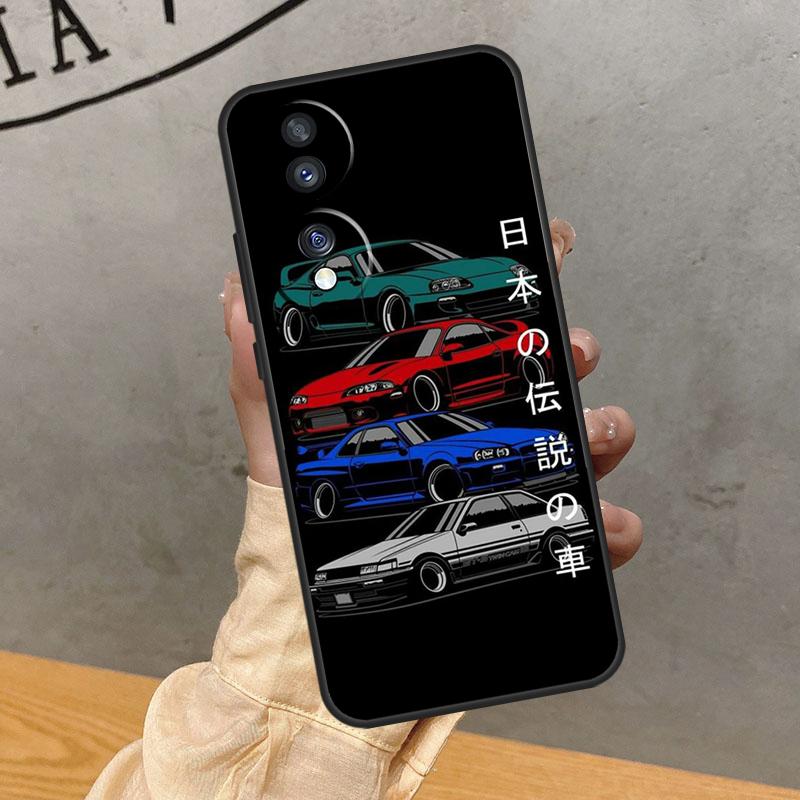 JDM Car Case For Honor Magic 8 Pro 5 6 7 Lite 90 70 50 400 200 X8c X8b X9a X9b X9c X9d Win RT Cover