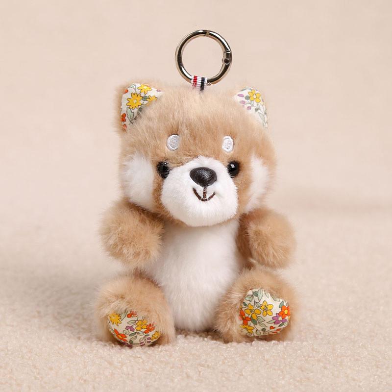 Animal Plush Keychain With Short Pile Fabric For Kids And Adults