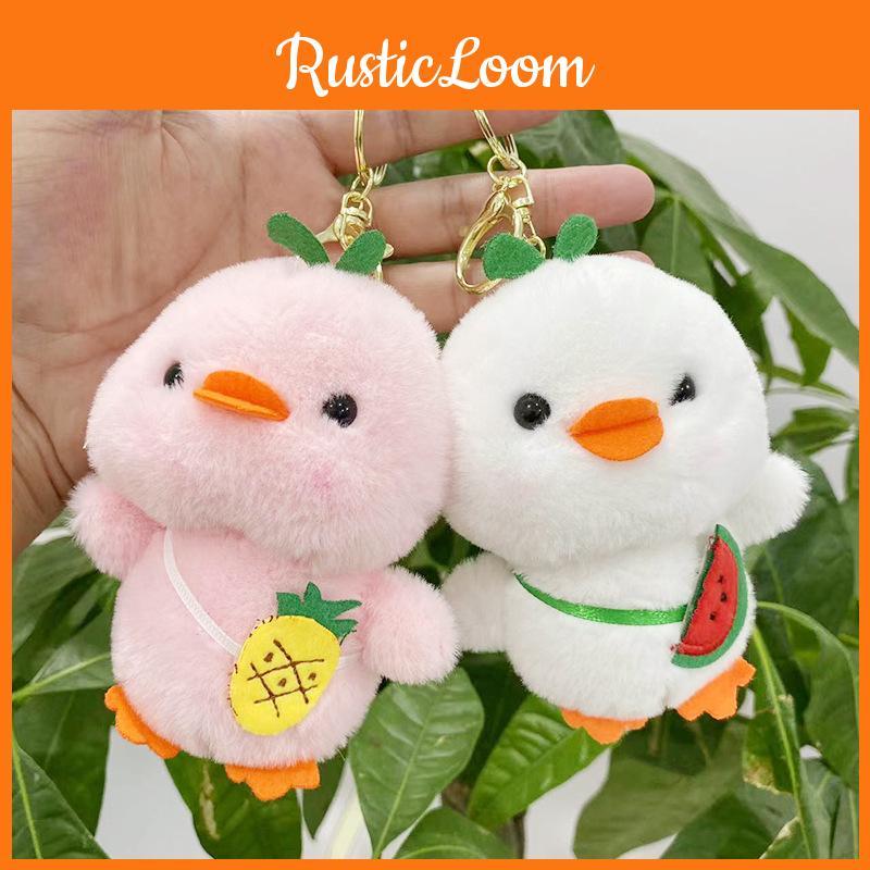Mini Duck Cute Plush Doll Keyring Fluffy Gift For Children And Stuffed Toy Lovers