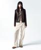 INSILENCE WOMEN Textured Crease Pants Ivory