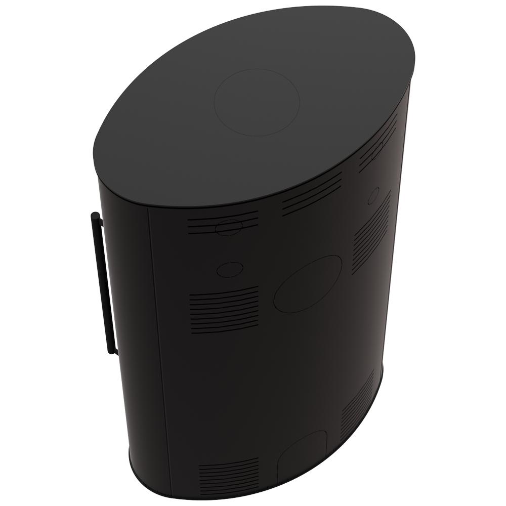 Wood burning steel stove KRATKI BJORN/W Ø 150 8 kW black thermotec