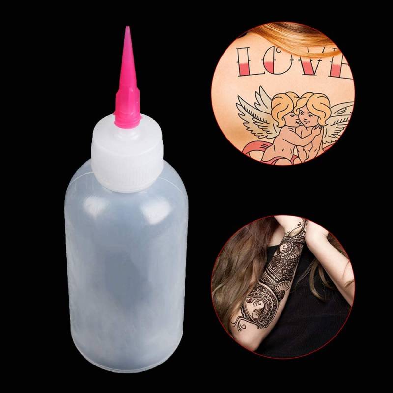 5 Stück 50CC Nadelspitzen-Applikator Kuchendekoration Kunstflasche Gewürzspender Kleber-Quetschflasche für Öl DIY Bastelmalerei