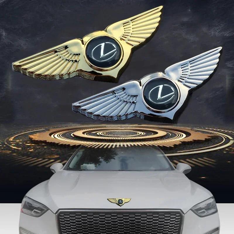Legierung Auto Frontklappe Kühlergrill Flügelform Emblem Seitenfenster Hinten Kofferraumdeckel Aufkleber Umbau Zubehör