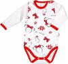 Red Mouse long sleeve bodysuit size 98 KLEKLE