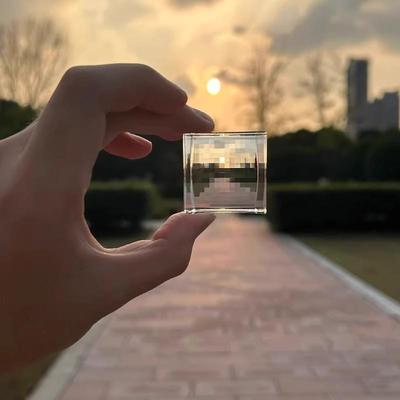 Llavero de Minecraft: Colgante con lente de mosaico de piedra, regalo