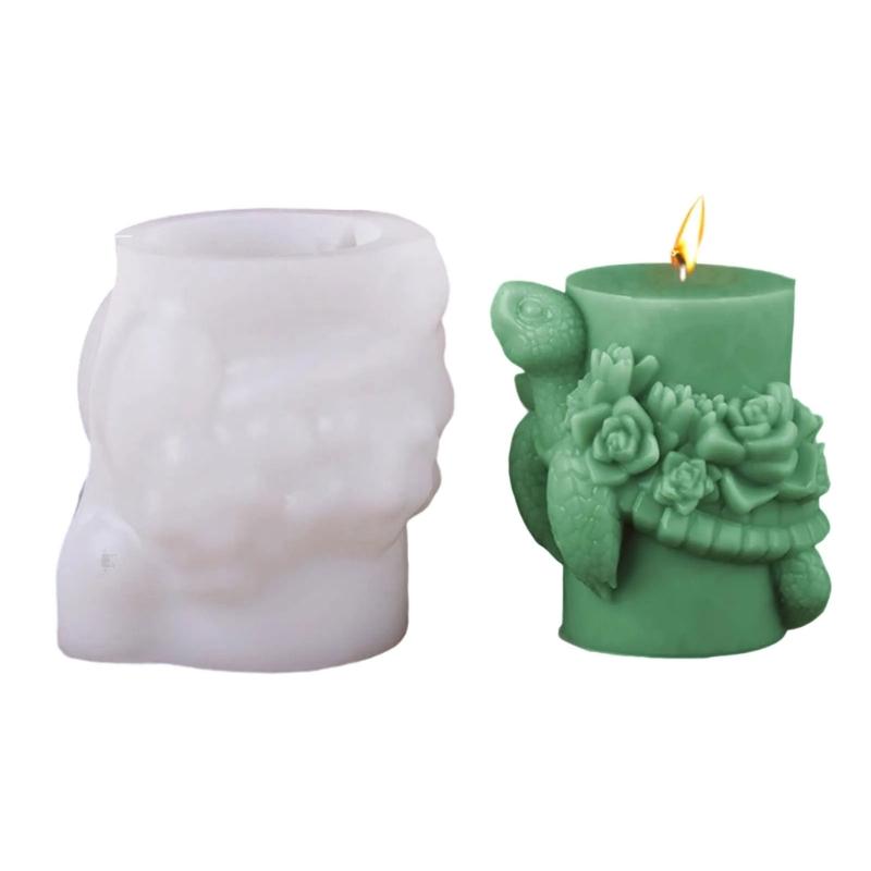 Sea Creature Silicone Mold 3D Tortoise Statue Silicone Candle Molds for Handmade Candle Soap Epoxy Resin Silicone Molds