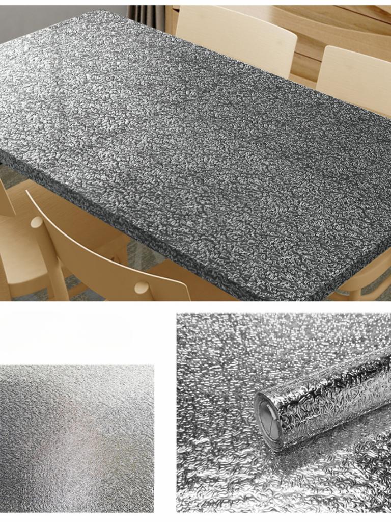 Marmor Kök Oljetät filmspis Vattentät Fuktsäker självhäftande tapet Bänkskåp Renovering Kakeldekal