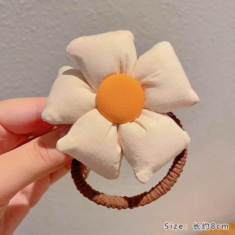 

Детское кольцо для волос с цветком Высококачественная детская резинка для волос Головной убор для девочки Новая эластичная повязка на голову Милая резинка для волос Size fits all