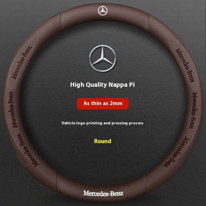 Car Steering Wheel Cover For Mercedes Benz A B C E S Class AMG GLA GLB GLC GLE CLA CLS SLC GLS GLK SLK Vito ML Pilot A45 C43 C63
