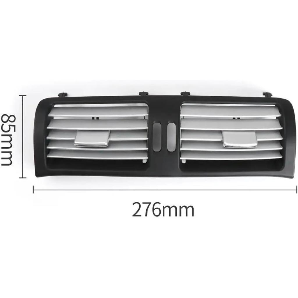 Car Front Center Dash Middle Air Conditioner AC Vent Grille Outlet Panel Compatible For Benz W251 R Class R300 R320 R350 R400 R500 (Color : Black)