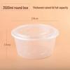 Robuste 3500ml Runde Einweg-Lebensmittelbehälter