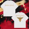 New In Bon Jovi Tour 2026 Album Forever Poster Print T Shirt Unisex Oversized Cotton Black Short Sleeve Tshirts Unisex WOMEN Tops