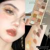 Summer Starts in One Second! Macaron Eyeshadow Palette with Multiple Colors, Matte and Vibrant Green Summer Dopamine Color Eyeshadow