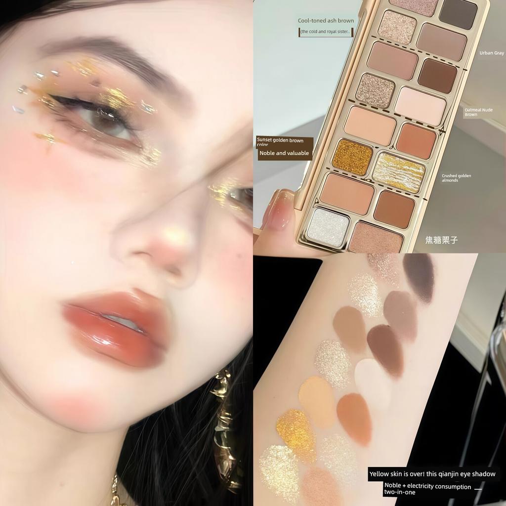 Summer Starts in One Second! Macaron Eyeshadow Palette with Multiple Colors, Matte and Vibrant Green Summer Dopamine Color Eyeshadow