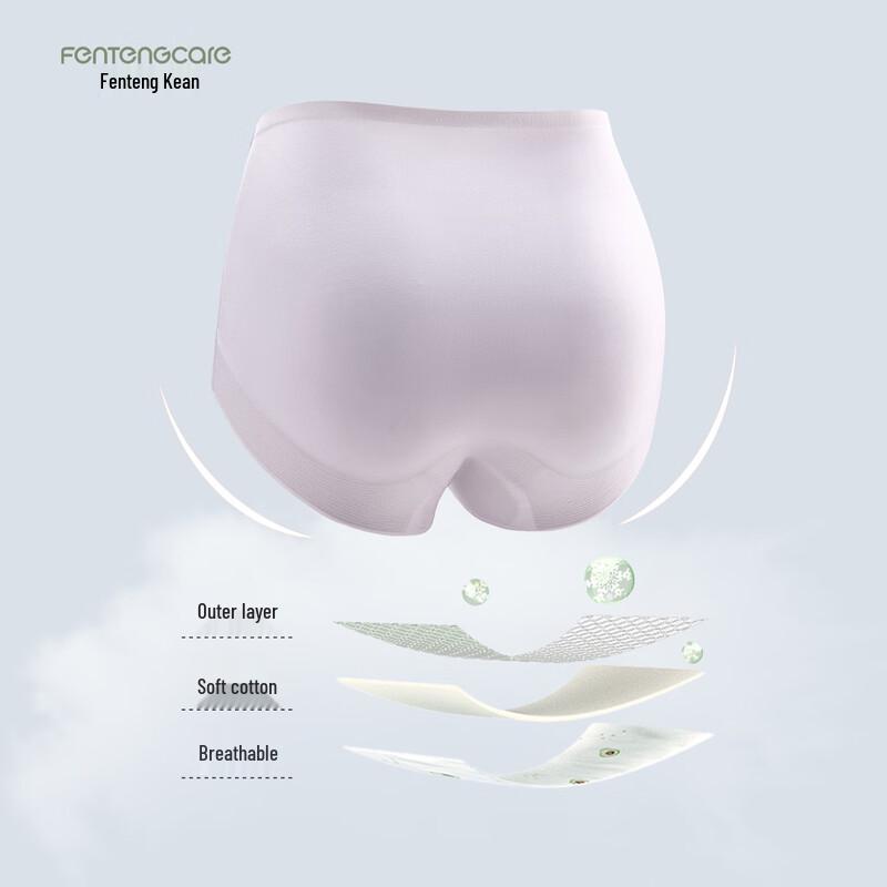 FENTENGCARE Women's Tummy Control Hip-Lift Seamless Briefs 2-Pack