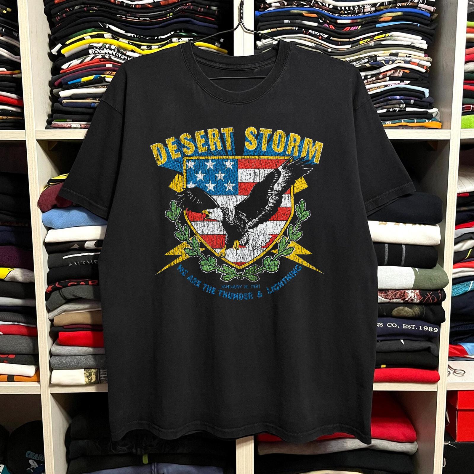 Rare Desert Storm Classic T-Shirt Black S S