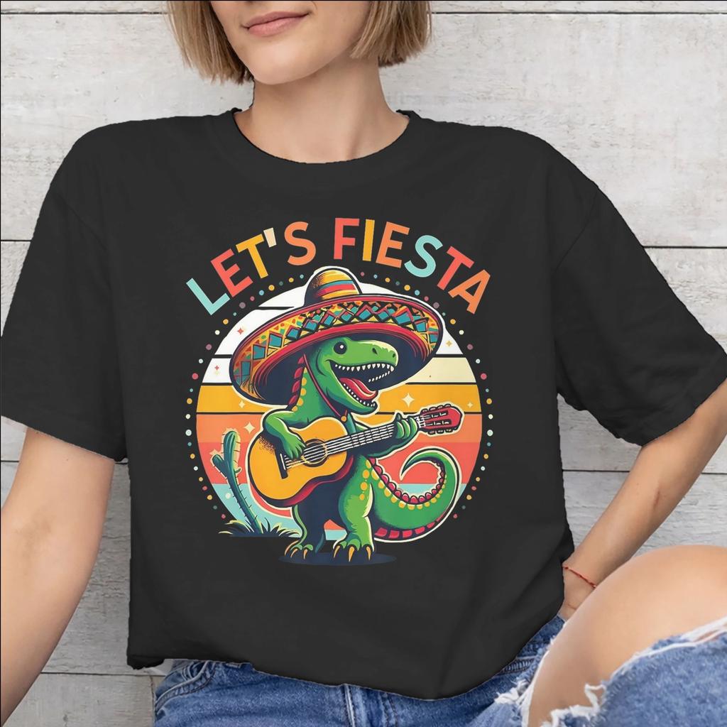 Lets Fiesta Cinco De Mayo Tee Shirt for Unisex Unisex Gift T Shirts 100 Cotton Clothes
