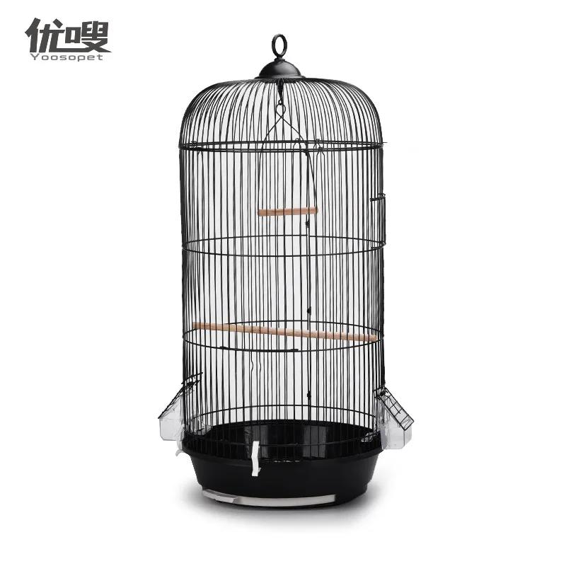 

Круглые клетки для птиц европейского искусства, диаметр клетки для попугаев 33 см, высота 74 см, гнездо для птиц