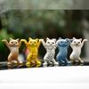 Earphone Bracket Convenient Practical Organizer Trending Dancing Cat Storage Set Toy Fun Funny Gifts Innovative Home Decoration