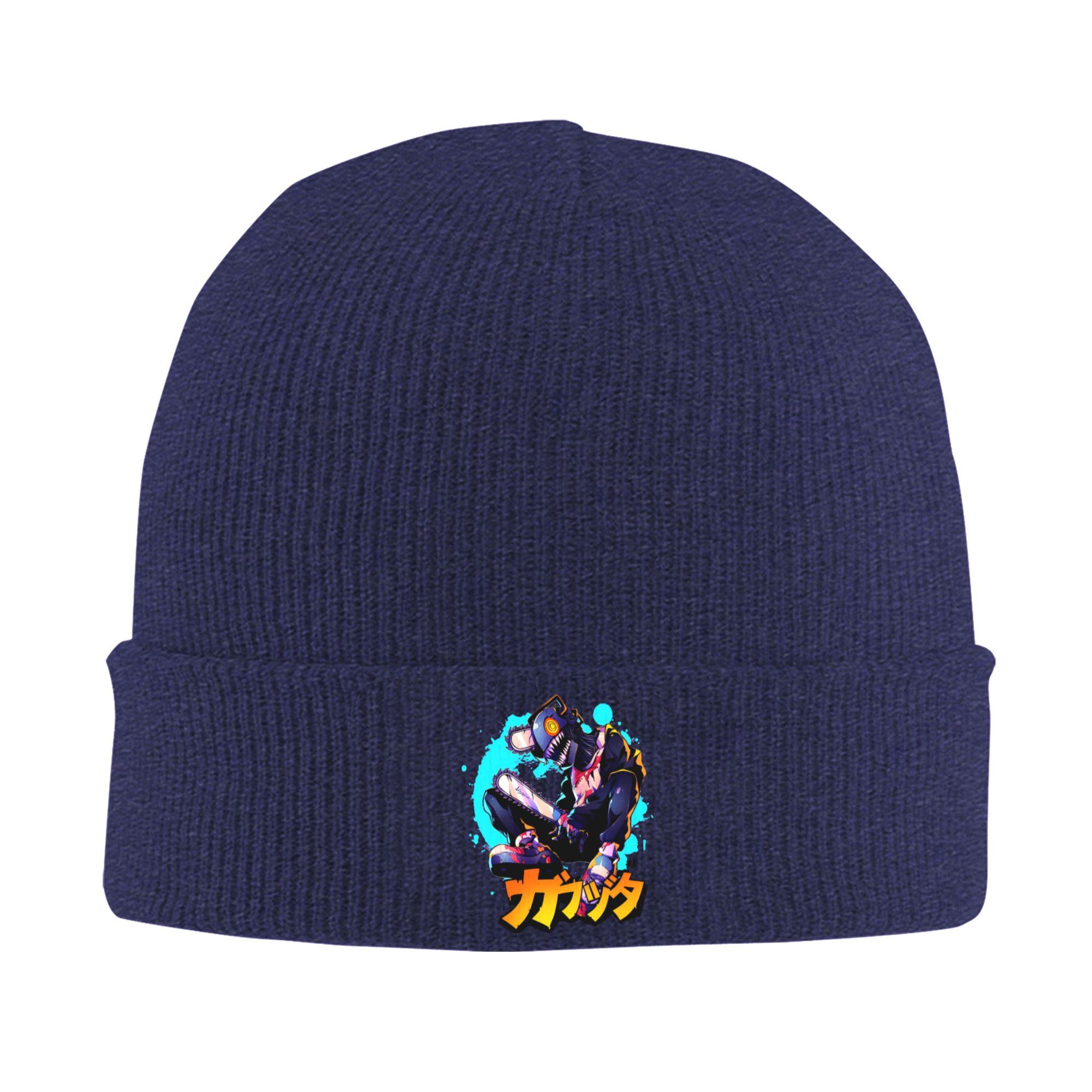 

Denji Chainsaws Man Devil Knit Hat Vintage Caps Men Women Outdoor Beanie Hats Autumn Winter Printed Elastic Bonnet Hats One Size