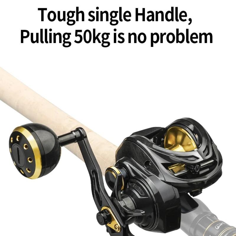 Baitcasting Reel Magnetic Brake Reel Carbon Fiber Body 16KG Drag Power 6.3:1 Ratio 6+1BB Fishing Reel Spinning Reel Waterproof and Corrosion Resistant
