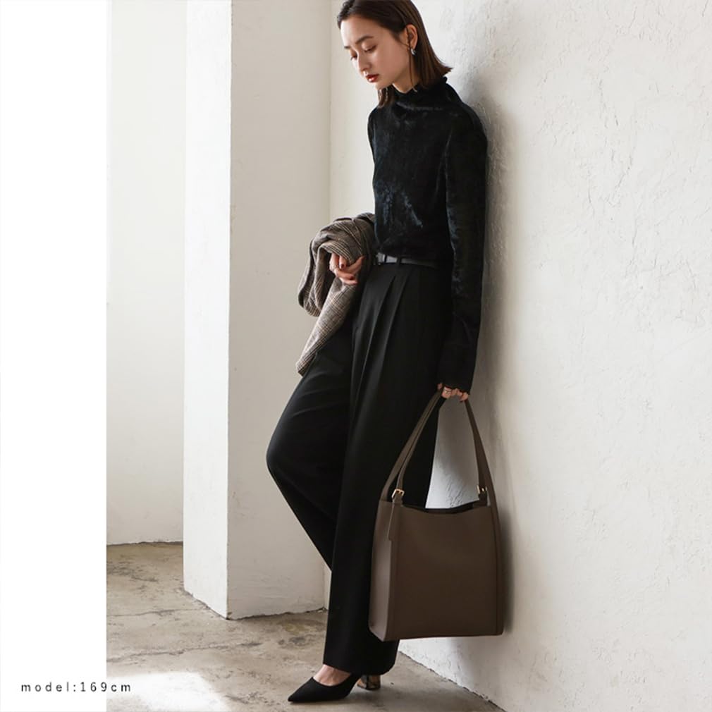 Gratante Quadratische Schultertasche aus echtem Rindsleder mit Gürtelschlaufen, Damen, abb-g0049 (Kohlebraun)