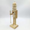 Christmas Unfinished Nutcrackers 25.5cm Unfinished Wood Nutcrackers Christmas Painting Nutcrackers Figures Decorations