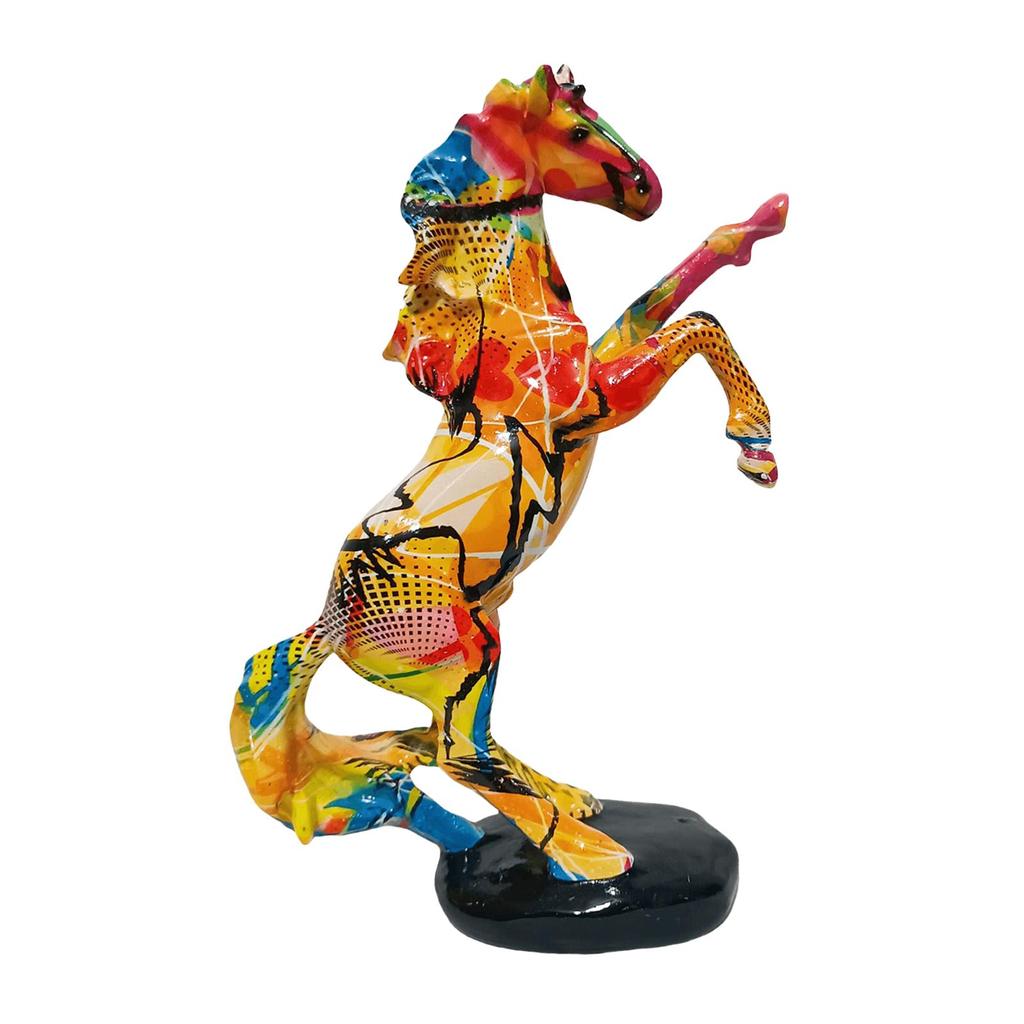 Rzeźba Konia Nowoczesna Żywica Kolekcjonerska Statuetka Zwierzęcia Ozdoba na Stół na Kominek Półkę na Książki Półkę w Salonie Dekoracja Domu
