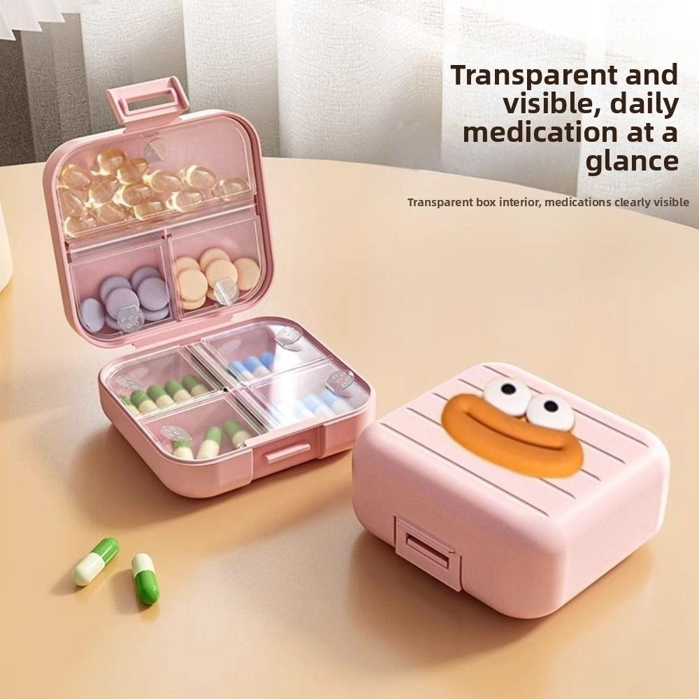 High Quality 7-Compartment Pill Dispenser Moisture-Proof Portable Pill Storage Case Weekly Pill Organizer Box Travel