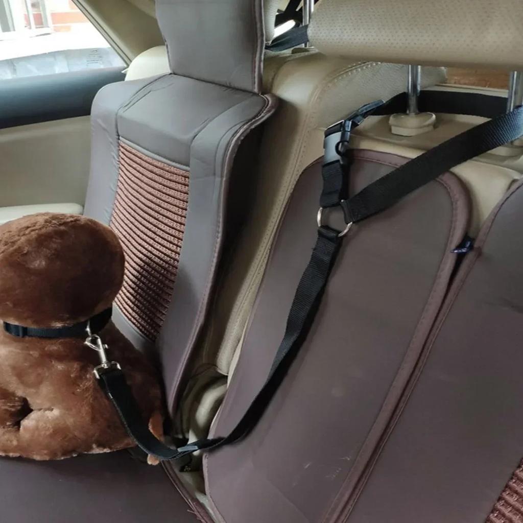 1 adet Evcil Köpek ve Kedi Emniyet Kemeri, Araba Başlık Desteği, Ayarlanabilir Güvenlik İpi, Araba Emniyet Kemeri