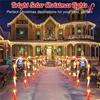 Solar-Powered Candy Cane Lights 4in1 8 Lighting Modes Outdoor Christmas Decoration for Lawn Yard Garden Xmas Tree Lights