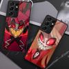 Hazbin Hotels Alastor Pouzdro na telefon Pro Samsung S25 S24 Ultra 23 Fe 22 Plus Galaxy A54 A55 A16 A13 A24 A15 A25 Skleněný kryt