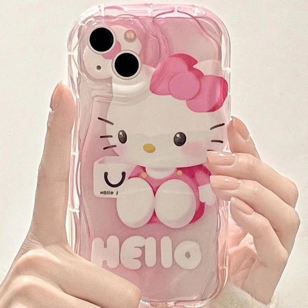 Hello Kitty Case for iPhone 14/13 Pro/12/11/XR/7 - Cute & Simple Design