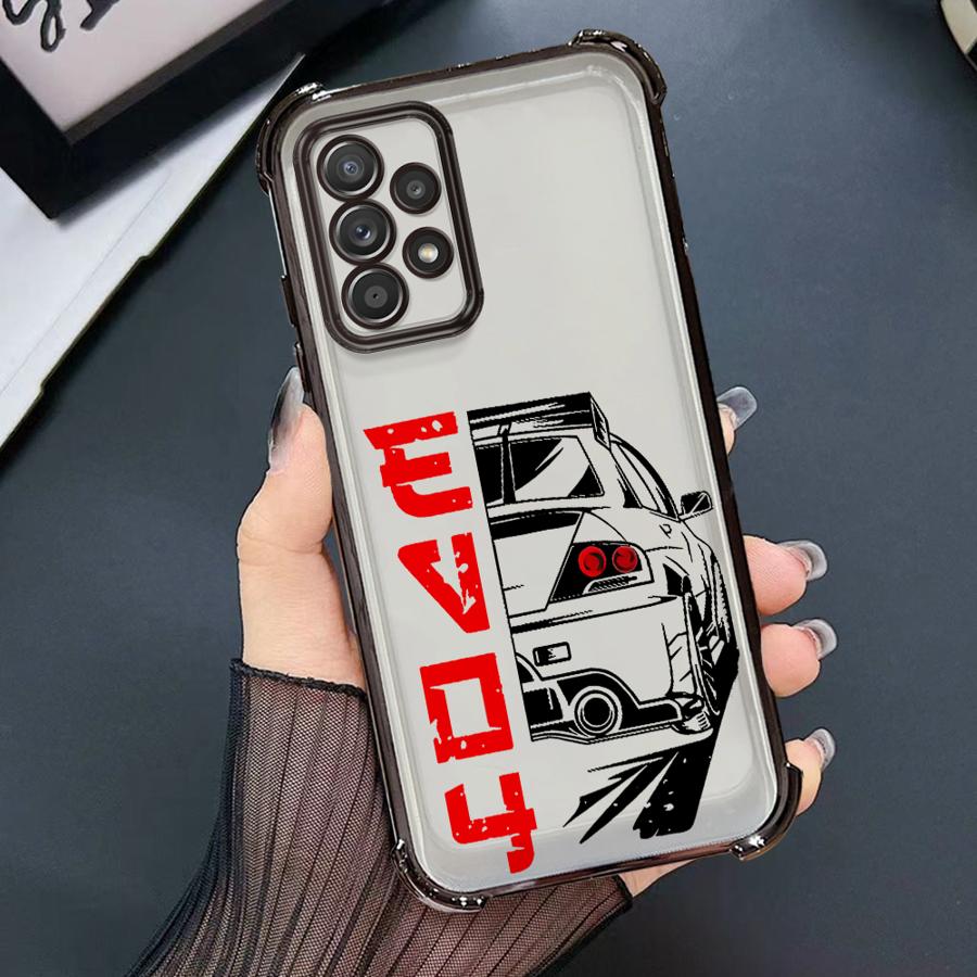 Soft Cover Case for Samsung Galaxy A21s A13 A33 A26 A35 A36 A24 A52 A17 A15 A16 A25 Japanese JDM Drift Car