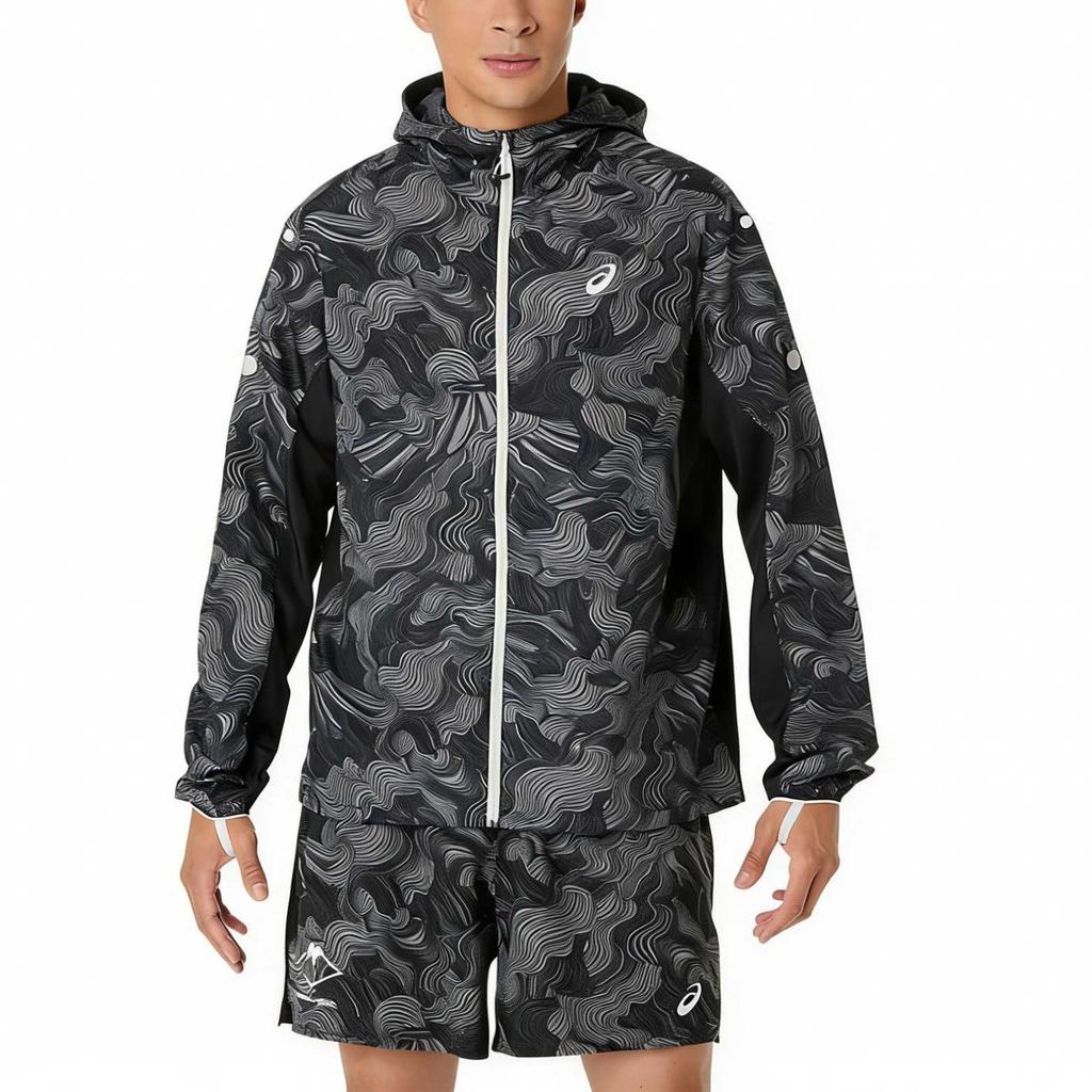 Asics Fujitrail Waterproof Long Sleeve Running Jacket Men jackets 2011D524-001