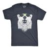 Mens Polar Bear Wearing Sunglasses T Shirt Funny Zoo Animal Graphic Tee