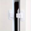 Fivela de segurança para porta de geladeira 4 peças, trava universal para gaveta de geladeira sem furos, design de fivela dupla para evitar abertura