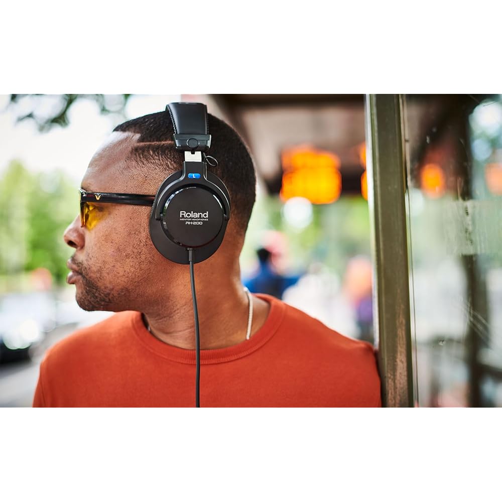 Roland Roland Monitor Headphones RH-200 Cable Length 3.4 m Wired Headphones Monitoring/Mixing Bla...