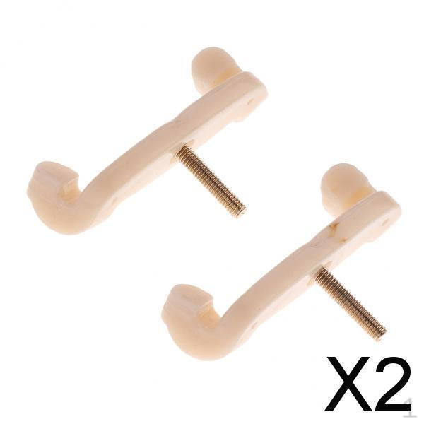 

2x 2PCS Violin Shoulder Feet for 3/4 4/4 White Accessory