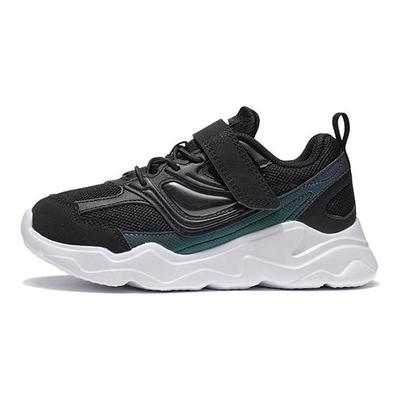 Li Ning Kids Windbreaker Comfortable Versatile Non-Slip Shock Absorbing Wear-Resistant Casual Shoes Kids Casual Shoes Black YKNS020-3