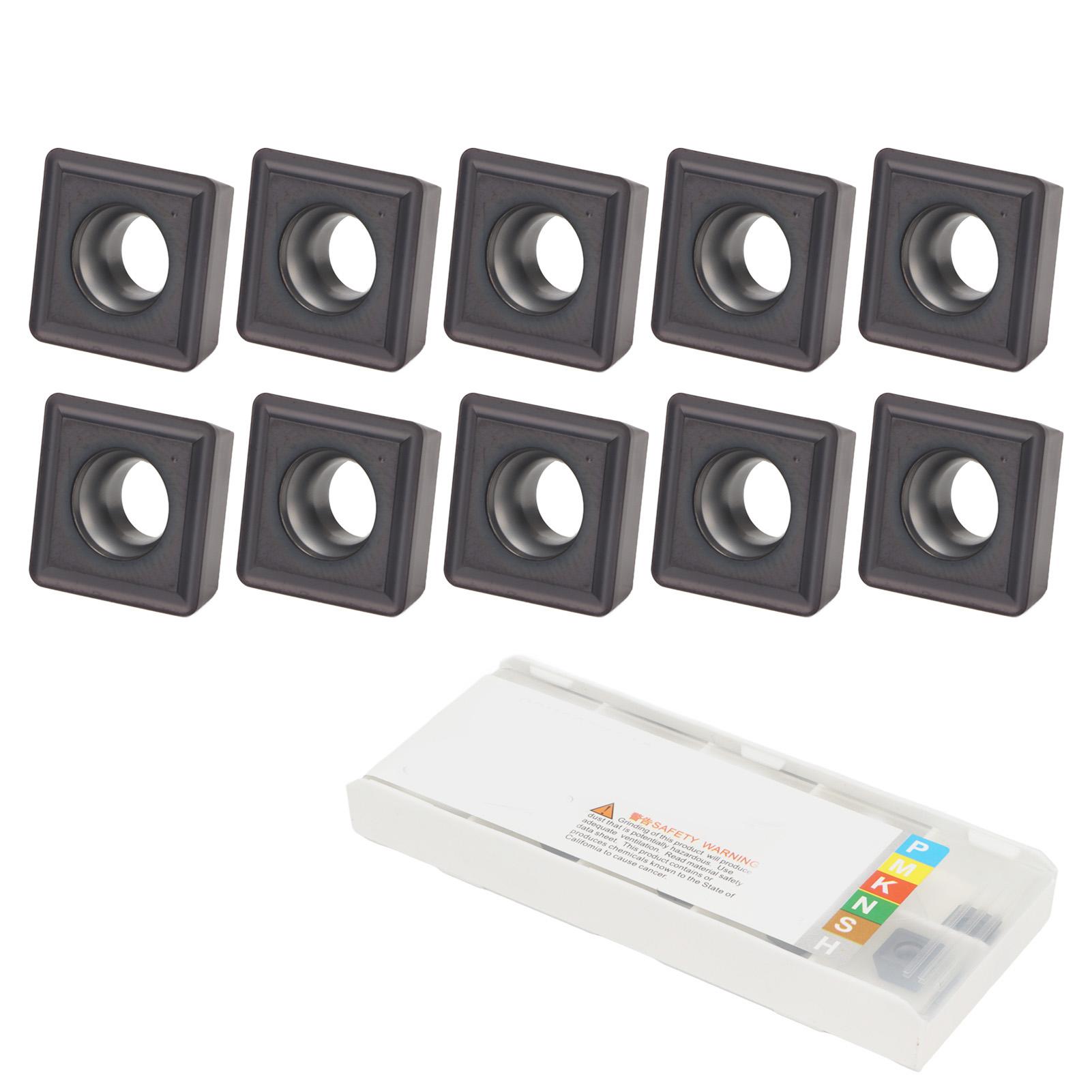 

10Pcs Carbide Turning Inserts Indexable Coated for Wood Milling CNC Lathe Tools RDMT0802MOTN
