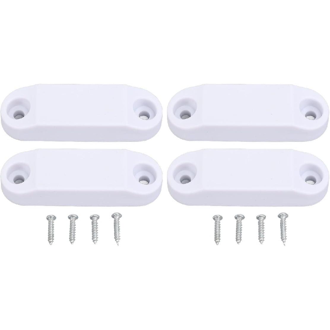 

Tissting 4 Pairs Magnetic Luggage Door Buckle and Holder Kit,RV Magnetic Baggage Door Catch with Installation Screws,for RV,Trailer(Black) 2 Pairs White #1