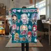 1PC Re Zero Patterned Flannel Blanket Suitable For All Seasons For Home Decor Warmth And Comfort Gifts Holiday Present
