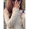 Korean Style Fashionable Design Niche Tops 2026 Summer New French Retro Lace Embroidered Long-Sleeved Shirt for Women