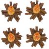 4pcs Fake Resin Bonfire Model Miniature Campfire Dollhouse Mini Fire Miniature Decoration for Micro Landscape Scene