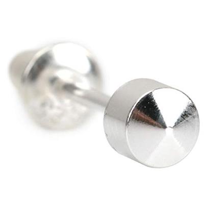 Simple 925 Plain Stud for for One 18G Earrings, Silver, Barbell, Earrings, Men, Silver, Hypoallergenic, Ear,