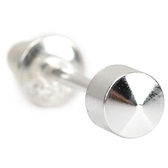 

Simple 925 plain stud for for one 18G [Silver KYASYA] earrings, silver, barbell, earrings, men, silver, hypoallergenic, ear,